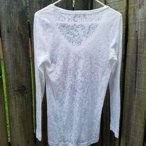 Nally & Millie Tops - Nally & Millie Burnout Heart Top Size Large Nally & Millie Tops - Nally & Millie Burnout Heart Top Size Large